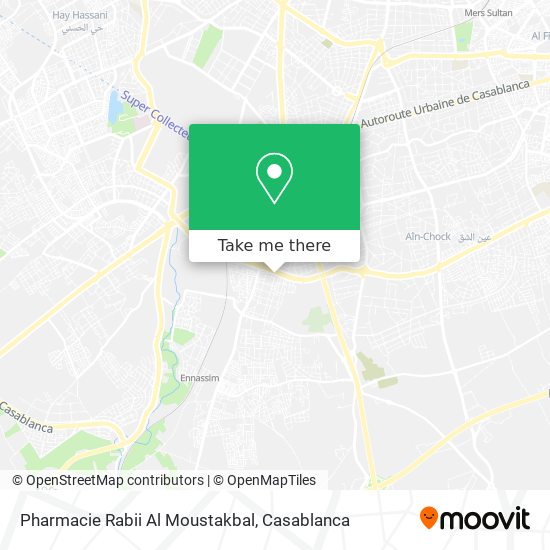 Pharmacie Rabii Al Moustakbal map