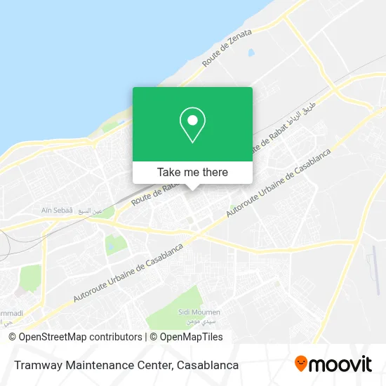 Tramway Maintenance Center map