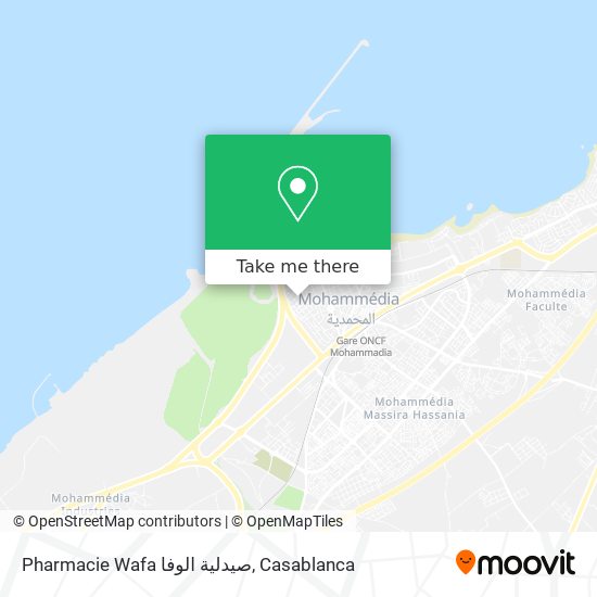 Pharmacie Wafa صيدلية الوفا map