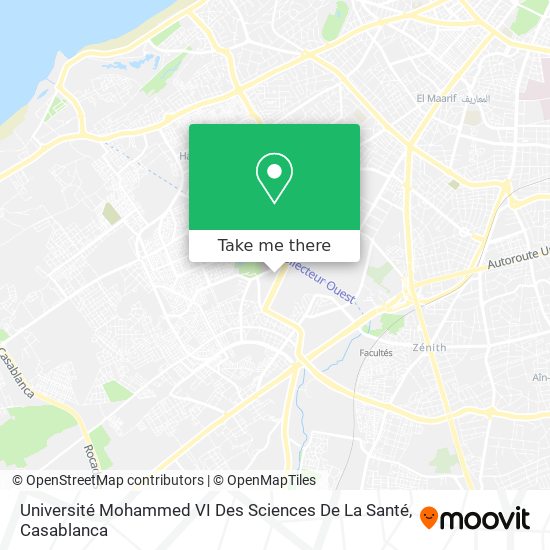 Université Mohammed VI Des Sciences De La Santé plan
