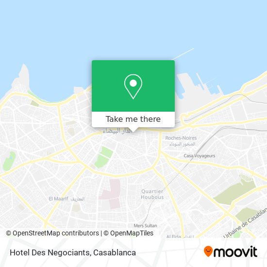 Hotel Des Negociants map