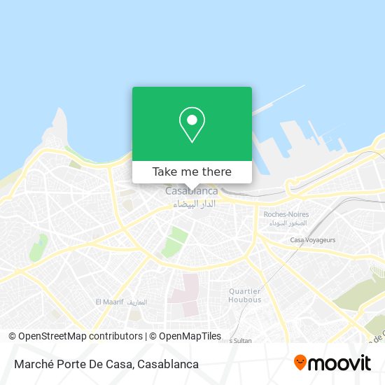 Marché Porte De Casa map