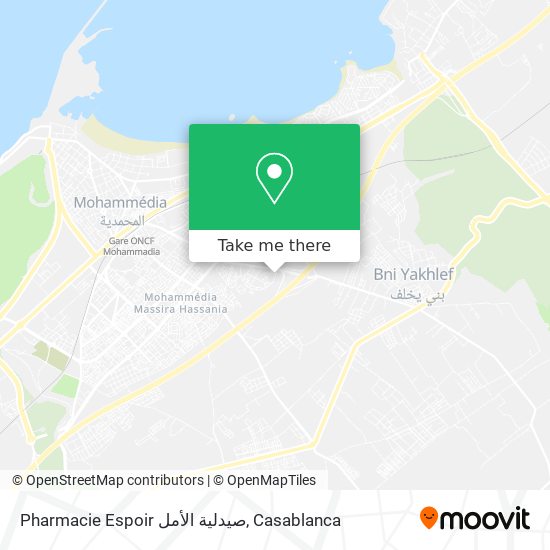 Pharmacie Espoir صيدلية الأمل map
