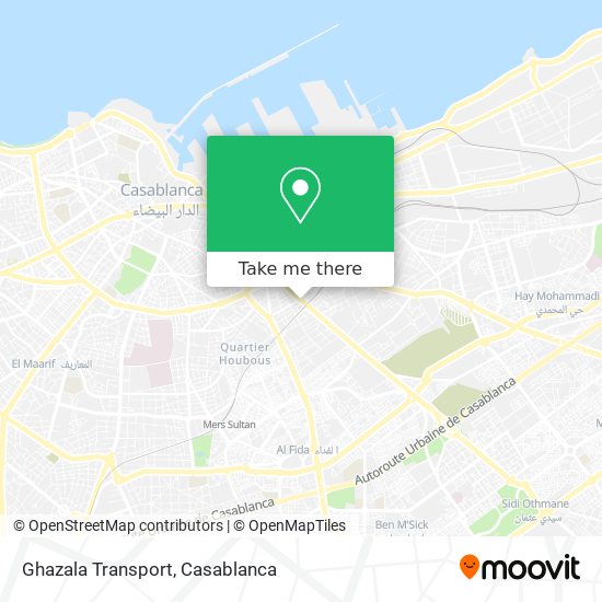 Ghazala Transport map