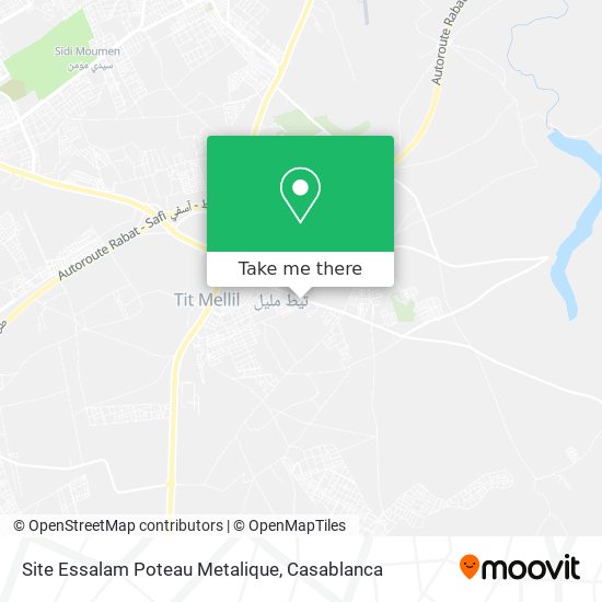 Site Essalam Poteau Metalique map