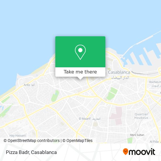 Pizza Badr map