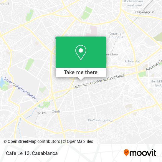 Cafe Le 13 map