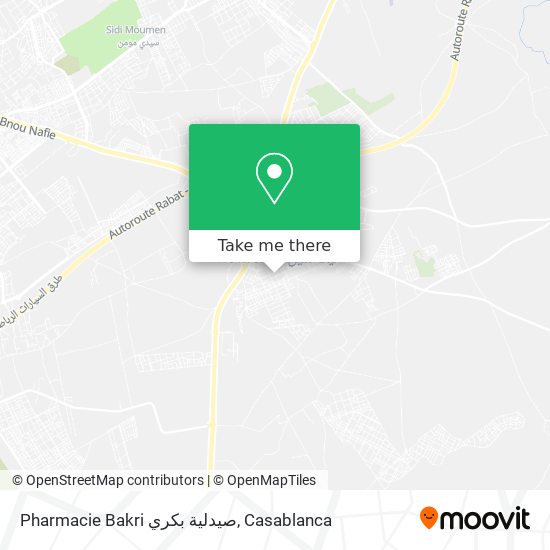 Pharmacie Bakri صيدلية بكري map