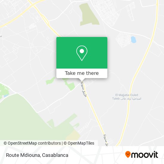 Route Mdiouna map