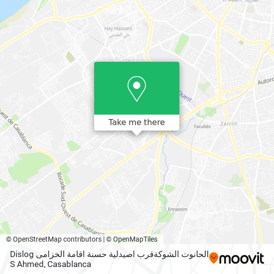 Dislog الحانوت الشوكةقرب اصيدلية حسنة اقامة الخزامى S Ahmed map