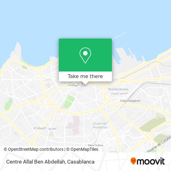 Centre Allal Ben Abdellah map