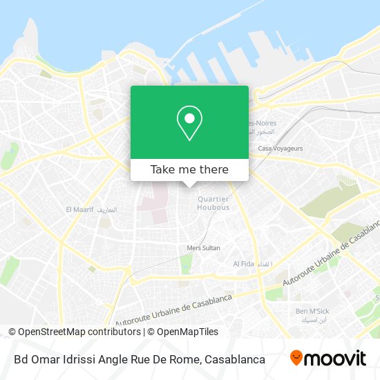 Bd Omar Idrissi Angle Rue De Rome map