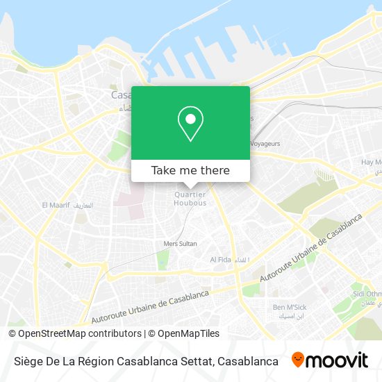 Siège De La Région Casablanca Settat map