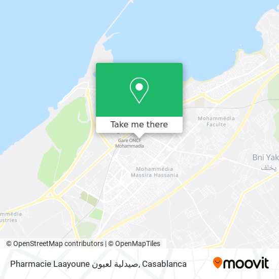 Pharmacie Laayoune صيدلية لعيون map