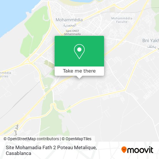 Site Mohamadia Fath 2 Poteau Metalique map