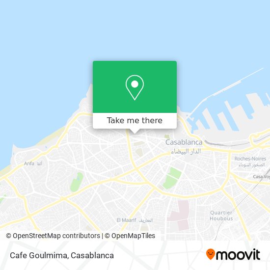 Cafe Goulmima map