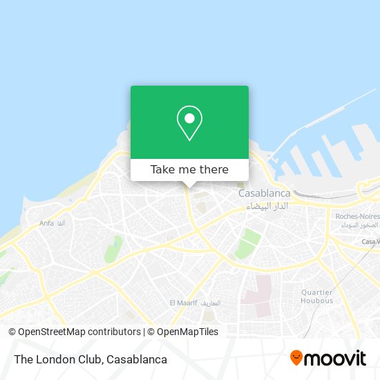 The London Club map