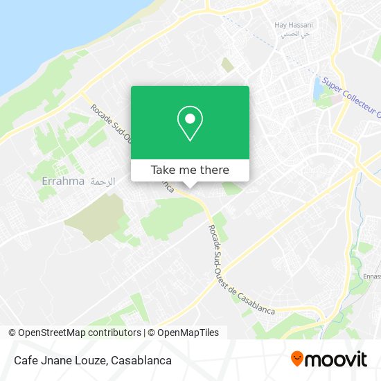 Cafe Jnane Louze map