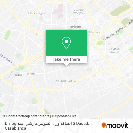 Dislog الصاكة وراء السوبير مارشي اسلا S Daoud map