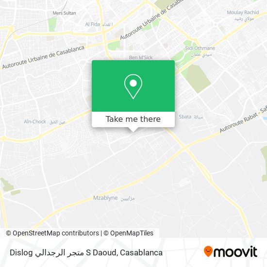 Dislog متجر الرجدالي S Daoud map