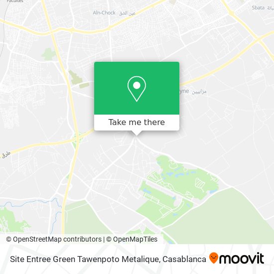 Site Entree Green Tawenpoto Metalique map