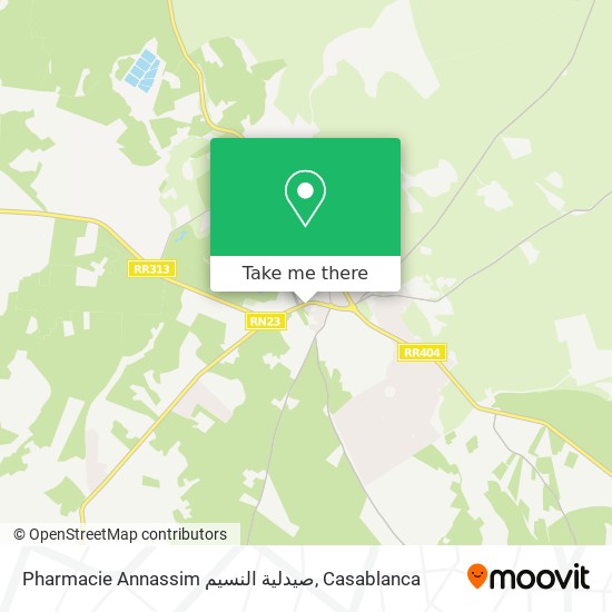 Pharmacie Annassim صيدلية النسيم map