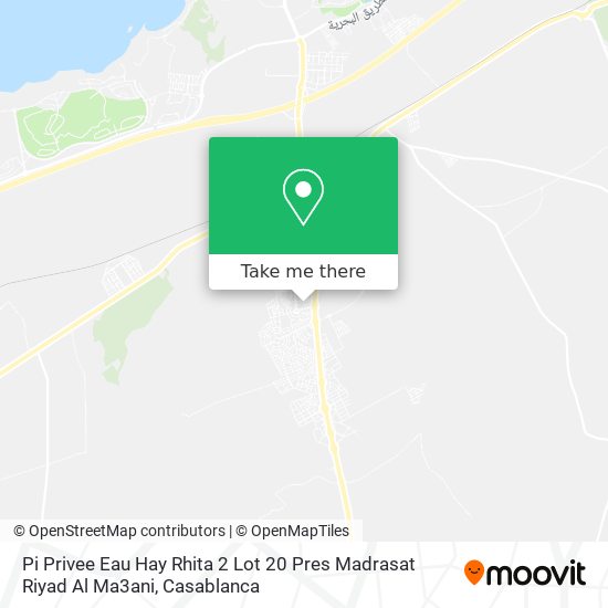 Pi Privee Eau Hay Rhita 2 Lot 20 Pres Madrasat Riyad Al Ma3ani map