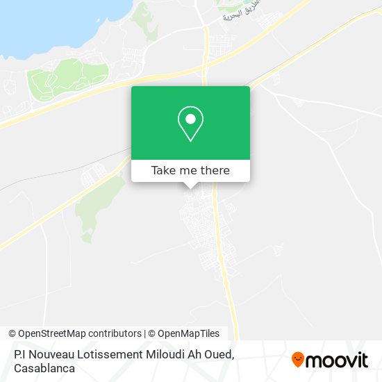 P.I Nouveau Lotissement Miloudi Ah Oued map