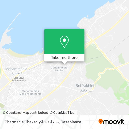 Pharmacie Chaker صيدلية شاكر map