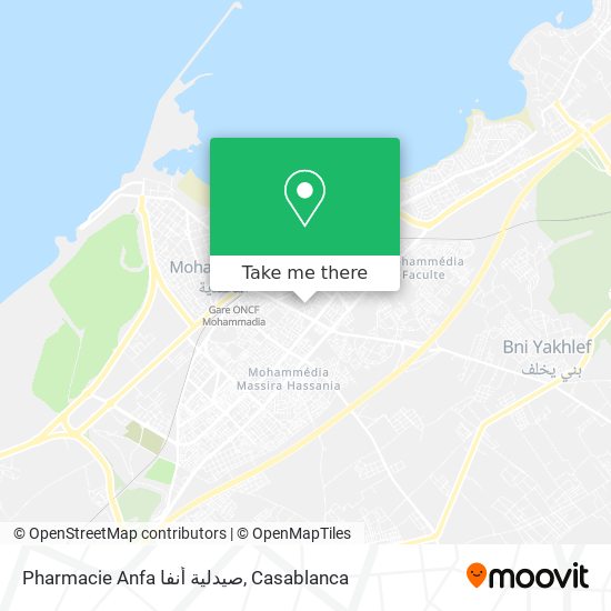 Pharmacie Anfa صيدلية أنفا map
