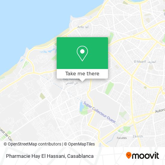 Pharmacie Hay El Hassani map