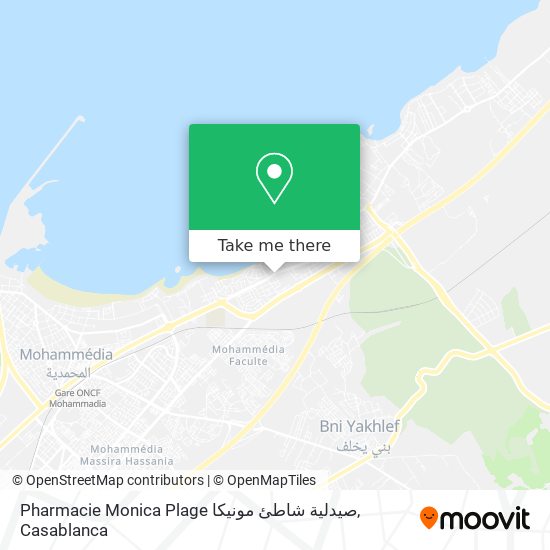 Pharmacie Monica Plage صيدلية شاطئ مونيكا map