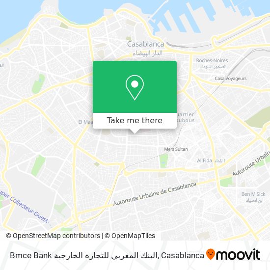 Bmce Bank البنك المغربي للتجارة الخارجية map