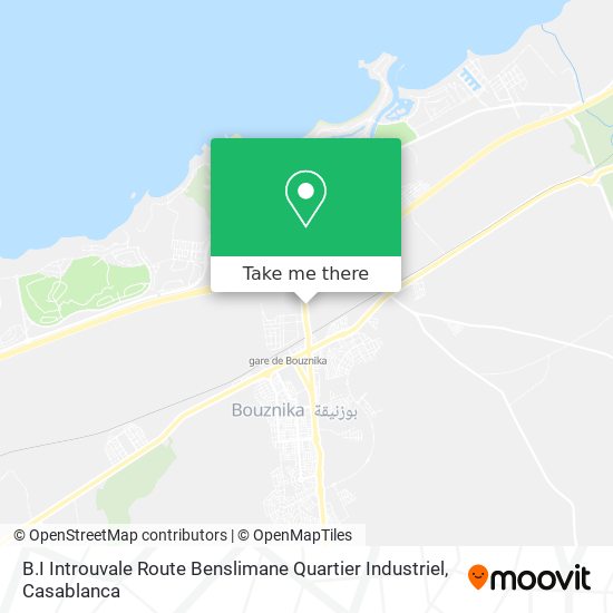 B.I Introuvale Route Benslimane Quartier Industriel map