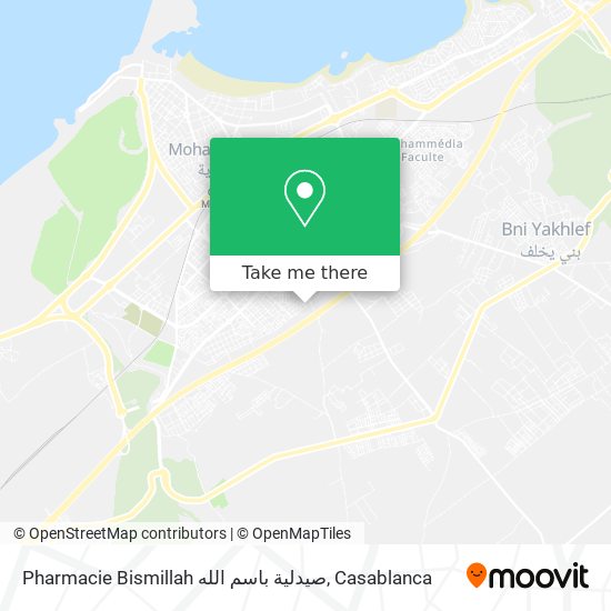 Pharmacie Bismillah صيدلية باسم الله map