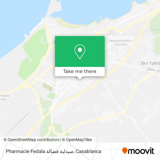 Pharmacie Fedala صيدلية فضالة plan