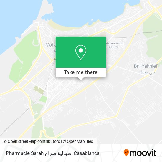 Pharmacie Sarah صيدلية صراح map