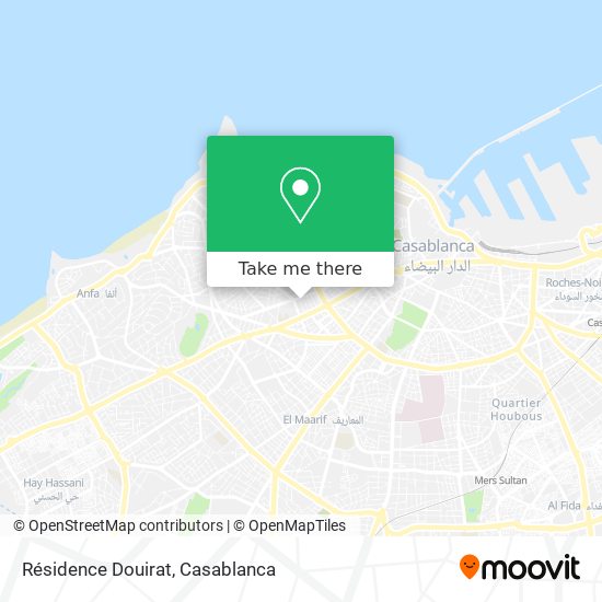 Résidence Douirat map