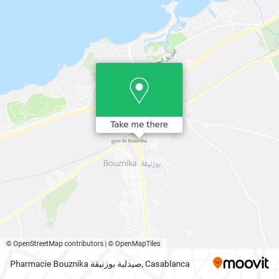 Pharmacie Bouznika صيدلية بوزنيقة map