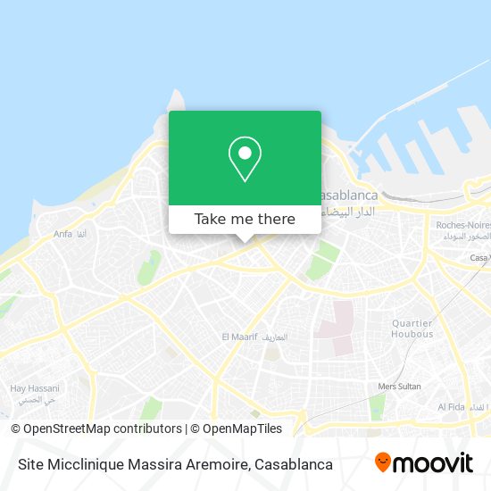 Site Micclinique Massira Aremoire map