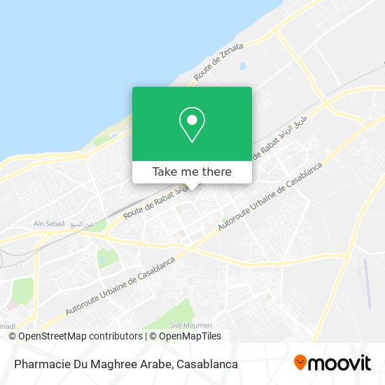 Pharmacie Du Maghree Arabe map