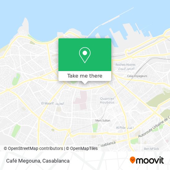 Café Megouna map