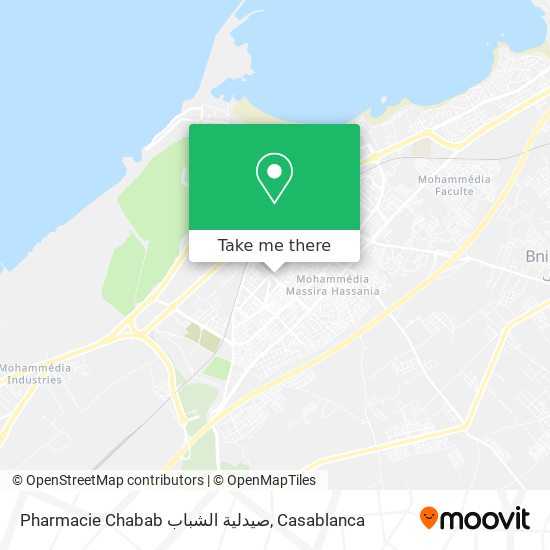 Pharmacie Chabab صيدلية الشباب map