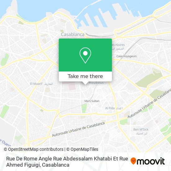Rue De Rome Angle Rue Abdessalam Khatabi Et Rue Ahmed Figuigi map
