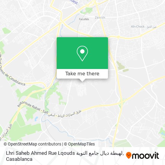 Lhri Saheb Ahmed Rue Lqouds لهبطة ديال جامع التوبة map