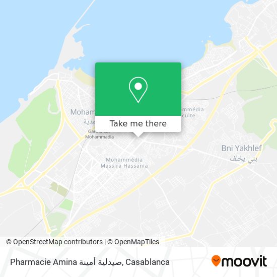 Pharmacie Amina صيدلية أمينة plan