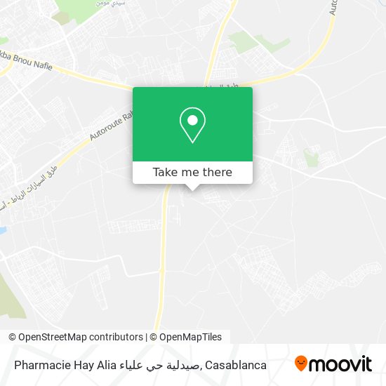 Pharmacie Hay Alia صيدلية حي علياء map