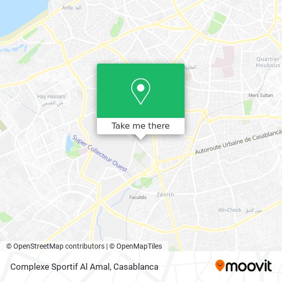 Complexe Sportif Al Amal map
