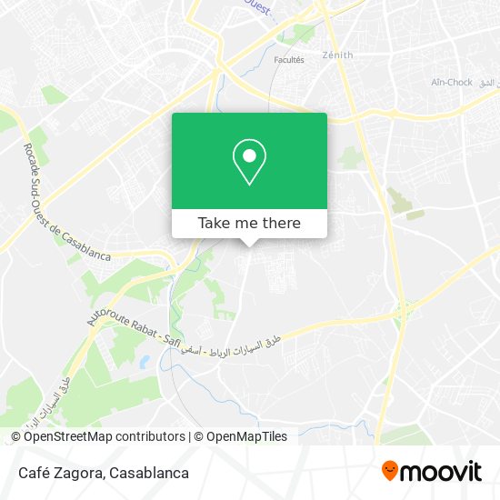 Café Zagora map
