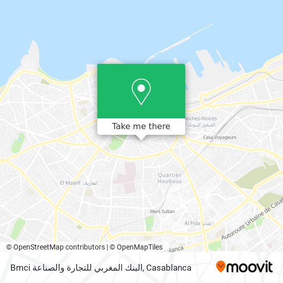 Bmci البنك المغربي للتجارة والصناعة map